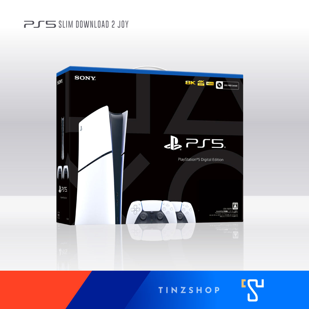 [ประกันศูนย์ไทย]  New PlayStation5 Slim เครื่อง PS5 Slim (Digital Edition) 2 Joys เครื่องเพลย์5 สลิม ดาวน์โหลด 2 จอย