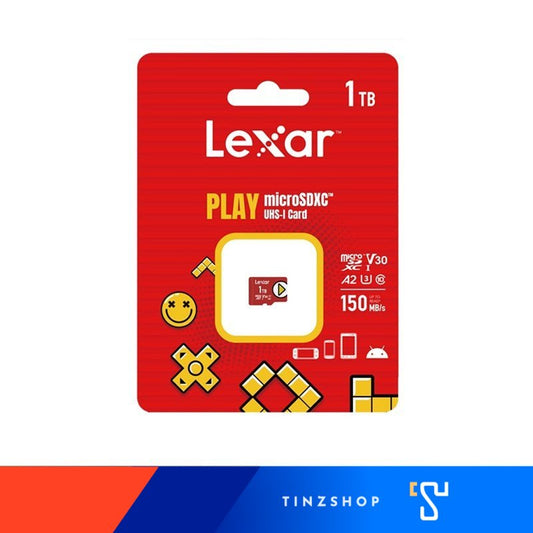 Lexar 1TB PLAY microSDXC UHS-I Memory Card Class 10 150MB/s LMSPLAY001T-BNNNC : 843367121847