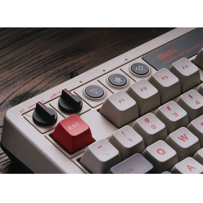 8Bitdo Retro Mechanical Keyboard, Bluetooth/2.4G/USB-C Hot Swappable Gaming Keyboard