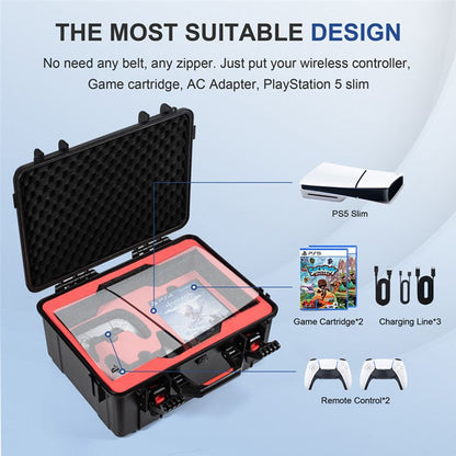 STARTRC HardBox All in one Bag  For Playstation 5 Slim, large bag, PS5 case, fully portable, waterproof