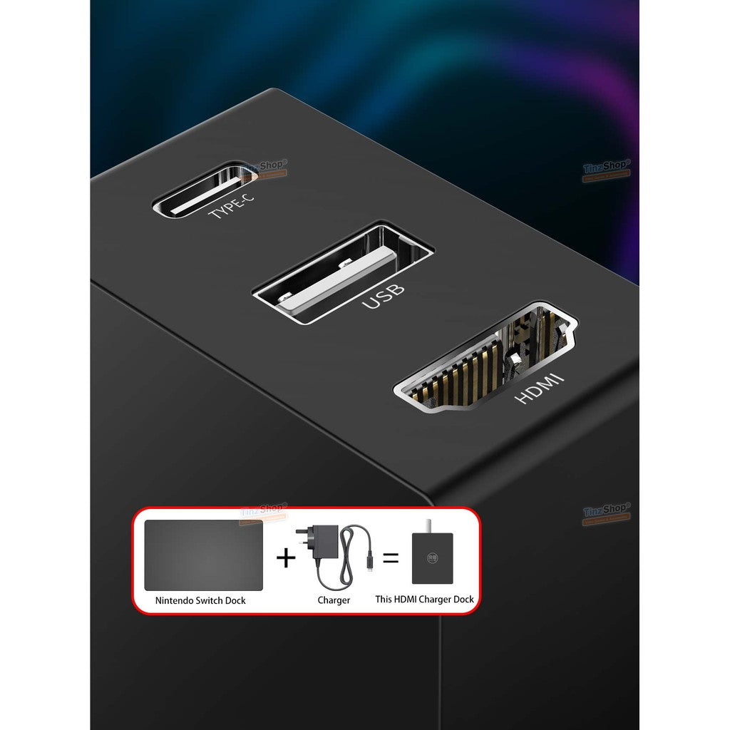 IINE L424 HDMI mini Dock Type-C Fast Charger GaN PD 45W Adapter