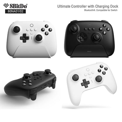 8Bitdo 80NA Ultimate Bluetooth & 2.4g Controller with Charging Dock for Switch and Windows