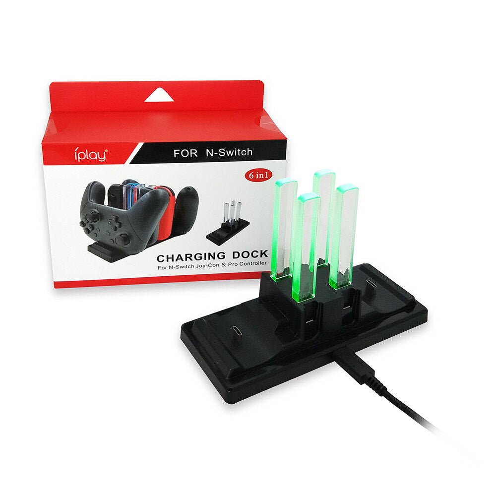 Iplay  HBS-120 6 in 1 Premium for Nintendo Switch Docking Station Joy-Con และ Pro controller พร้อมสาย USB-C