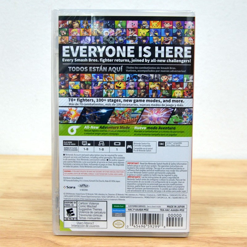 Nintendo Switch Game Super Smash Bros. Ultimate Zone Asia/English  เกมนินเทนโด้