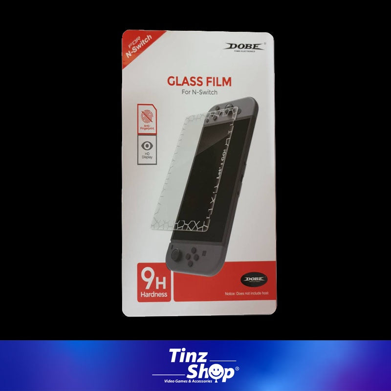 DOBE TNS-19127 Glass Film For Nintendo Switch 9H ฟิล์มกันรอยกระจกกันรอยนิ้วมือ(สำหรับรุ่นกล่องแดง)
