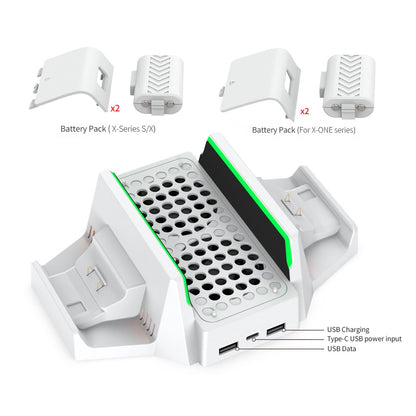 DOBE TYX-0663 Multifunctional Cooling Stand แท่นตั้งเครื่อง พัดลมระบายความร้อน For Xbox Series S