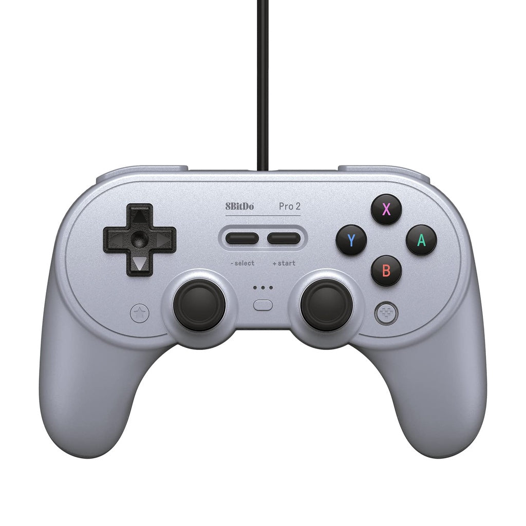 8BitDo Pro 2 Wired gamepad Controller for Switch and Windows (Gray Edition) แบบมีสาย