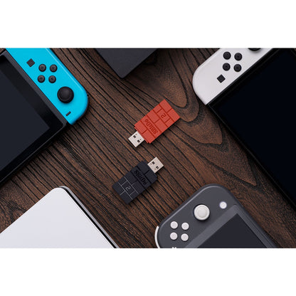 [ ก้อนอิฐ น้ำตาล V2  ] 8Bitdo USB Wireless Adapter V.2 nintendo Switch OLED ใช้งานกับ จอยไร้สาย XBox , WiiU , PS4 , PS5