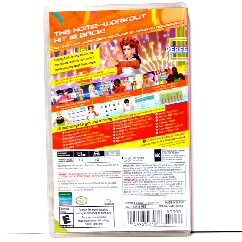 [ เกมออกกำลังกาย ] Nintendo Switch Game Fitness Boxing 2 Rhythm & Exercise Zone Asia / English