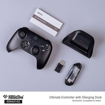 8Bitdo 80NA Ultimate Bluetooth & 2.4g Controller with Charging Dock for Switch and Windows