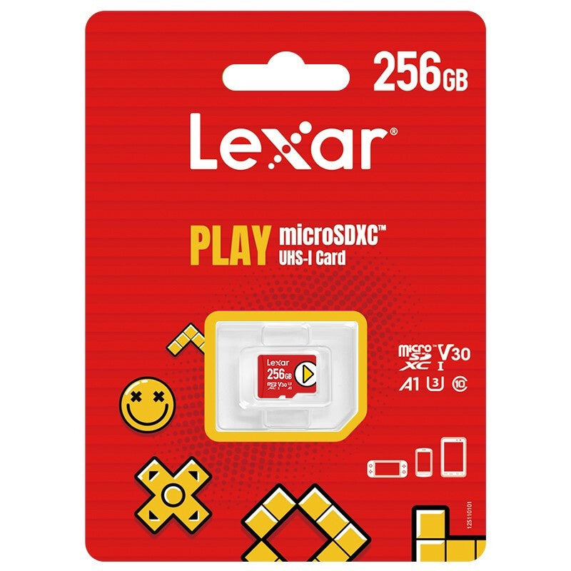 Lexar 256GB PLAY microSDXC UHS-I Memory Card Class 10 150MB/s LMSPLAY256G-BNNNC : 843367121823