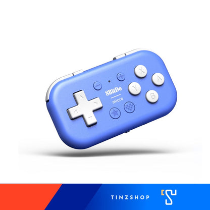 8Bitdo Micro Bluetooth Pocket-sized Mini Controller for Switch, Android, and Raspberry Pi, Supports Keyboard Mode