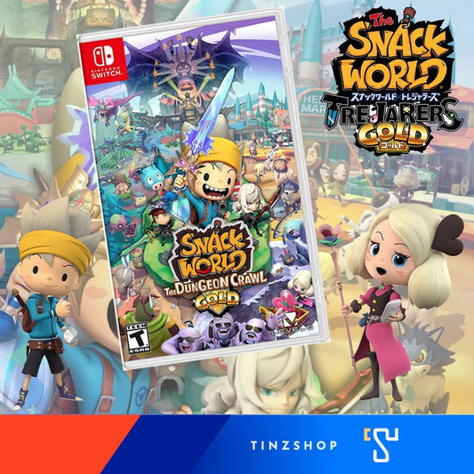 Nintendo Switch Game SNACK WORLD THE DUNGEON CRAWL GOLD Zone US/English