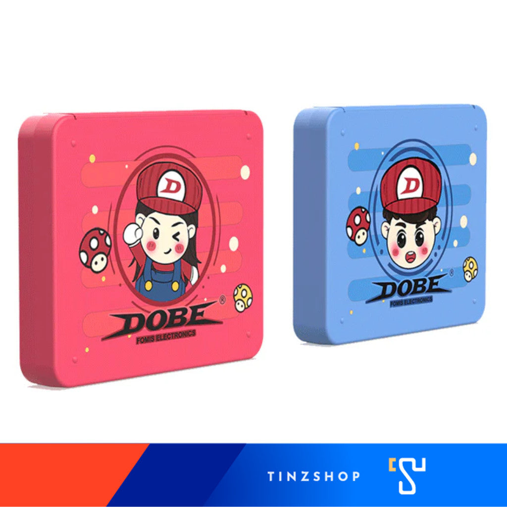 Tinzshop Dobe iTNS-19303M / iTNS-19303T Nintendo Switch Game Card Case / กล่องเก็บเกมส์ [Red/Blue] [Pink/Blue]