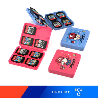 Tinzshop Dobe iTNS-19303M / iTNS-19303T Nintendo Switch Game Card Case / กล่องเก็บเกมส์ [Red/Blue] [Pink/Blue]