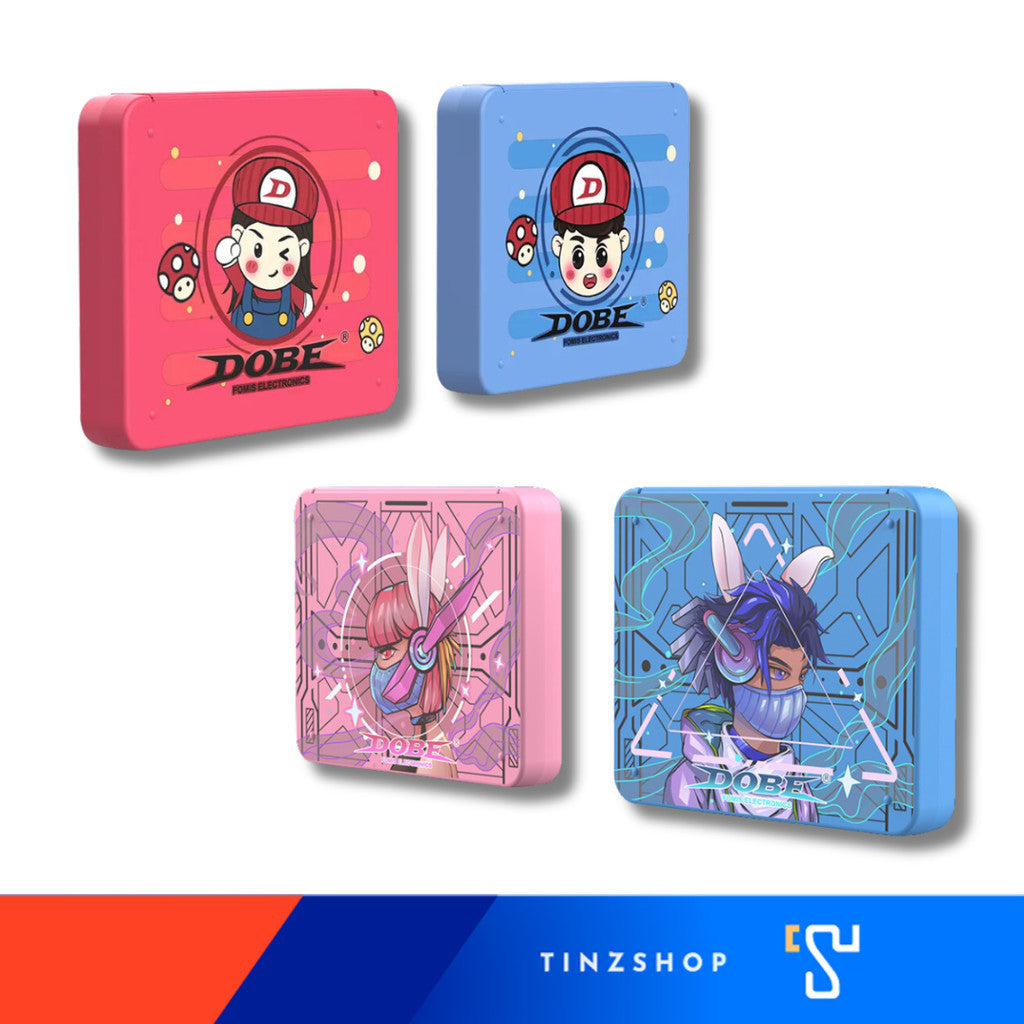 Tinzshop Dobe iTNS-19303M / iTNS-19303T Nintendo Switch Game Card Case / กล่องเก็บเกมส์ [Red/Blue] [Pink/Blue]