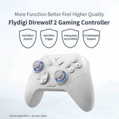 Flydigi Direwolf 2 Gaming ControllerPC/Windows, Nintendo Switch, Android (Native), iOS (MFi)