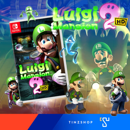 [เกมใหม่ พร้อมส่ง] Tinzshop Nintendo Switch Game Luigi's Mansion 2 HD /Zone Asia English / เกมลุยจิแมนชั่น2 HD