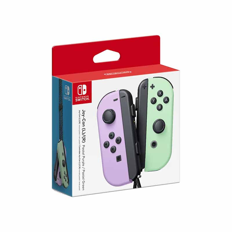 [สินค้าใหม่พร้อมส่ง] Nintendo Joy Con (L)/(R) Pastel Purple / Pastel Green จอยคอนสีพาสเทส ของแท้จากนินเทนโด ม่วง-เขียว