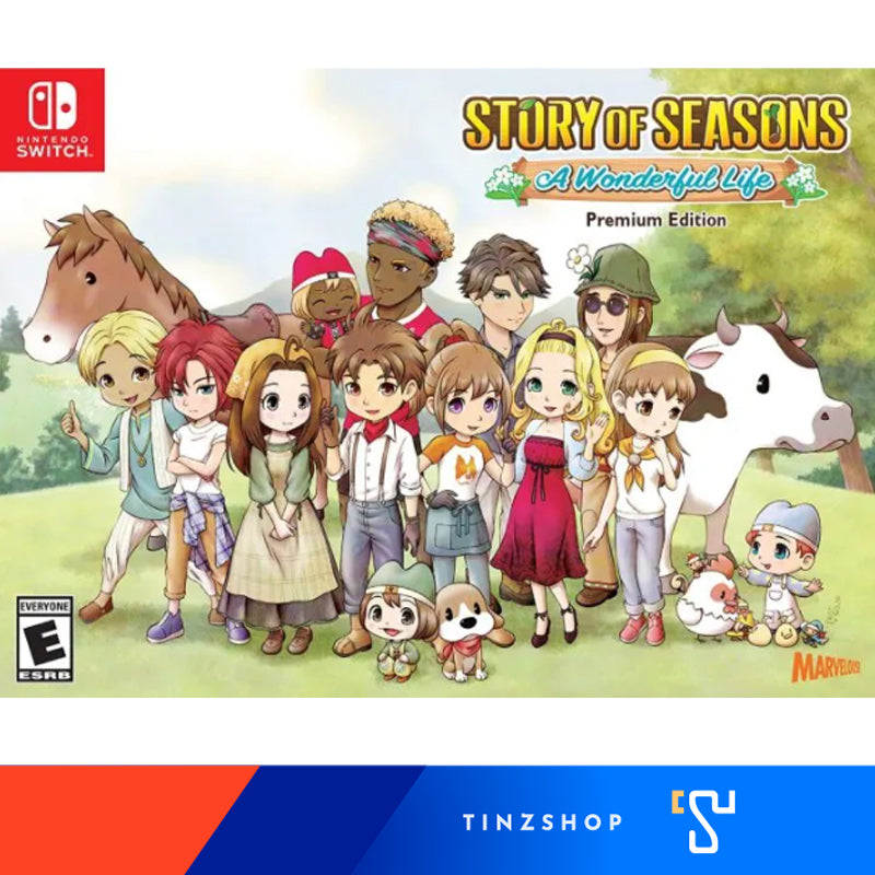 [เกมใหม่พร้อมส่ง]  Nintendo Switch Game Story of Seasons A Wonderful Life / Zone Asia (English ) / แผ่นเกม นินเทนโด้