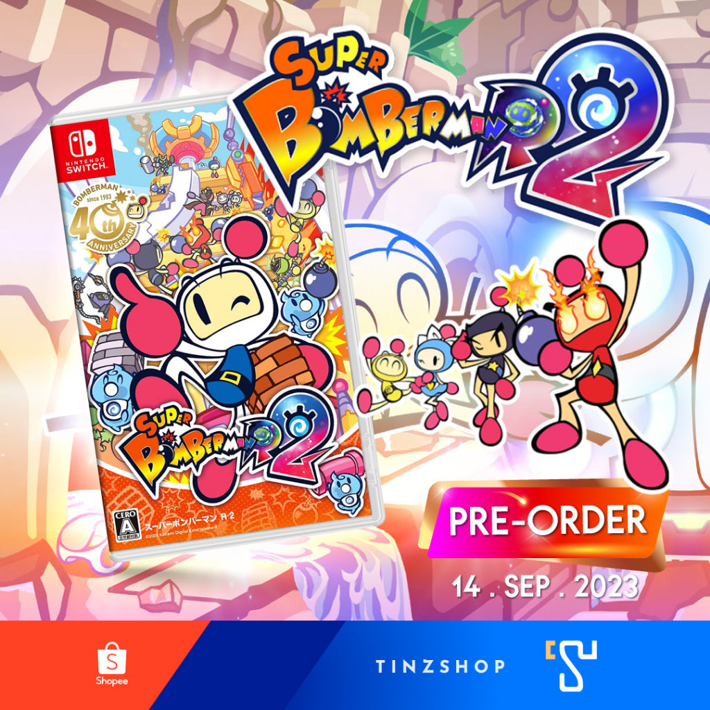 Nintendo Switch Game Super Bomberman R 2 Zone Asia / ปกจีน