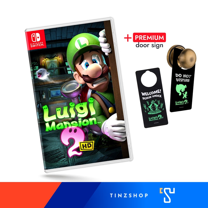 [เกมใหม่ พร้อมส่ง] Tinzshop Nintendo Switch Game Luigi's Mansion 2 HD /Zone Asia English / เกมลุยจิแมนชั่น2