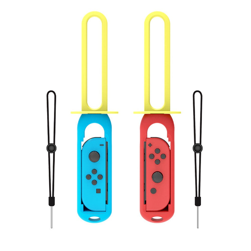 Iplay HBS-432 Red And Blue 2 PCS Gamepad Fencing Grip Switch Sports Controller Grip For Nintendo Switch Joy-Con