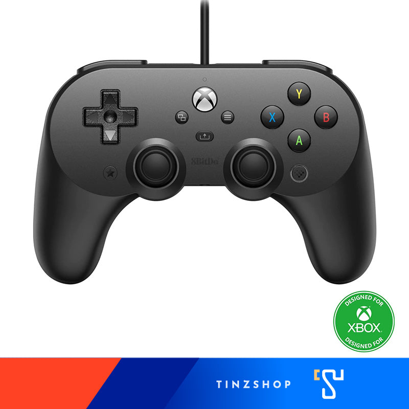 𝟴𝗕𝗶𝘁𝗗𝗼 Pro2 82BB Wired Controller จอยมีสาย สีดำ : Xbox ,X,S Windows10 Gamepad Gaming Controller 8BitDo