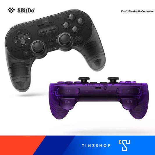 8BitDo 80GJ  Pro 2 Bluetooth Controller for Switch, PC, macOS, Android (Special Edition) จอยโปร 2 รุ่นลิมิเต็ด จอยใส