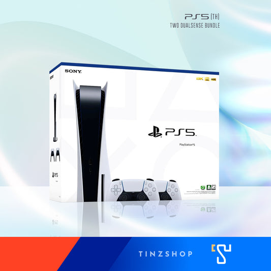 [ราคาศูนย์ พร้อมส่ง] เครื่องเล่นเกม PS5 Sony PlayStation 5 Console Two DualSense Bundle แบบมีช่องอ่านแผ่น 2 จอย ประกันศูนย์โซนี่ไทย