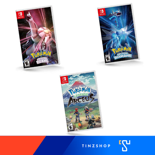 Nintendo Switch Game  Pokemon Arceus , Pokemon Diamond , Pokemon Pearl  แผ่นเกมโปเกมอน ภาค อาซิอุส , โปเกมอนไดมอนด์ , เพิร์ล