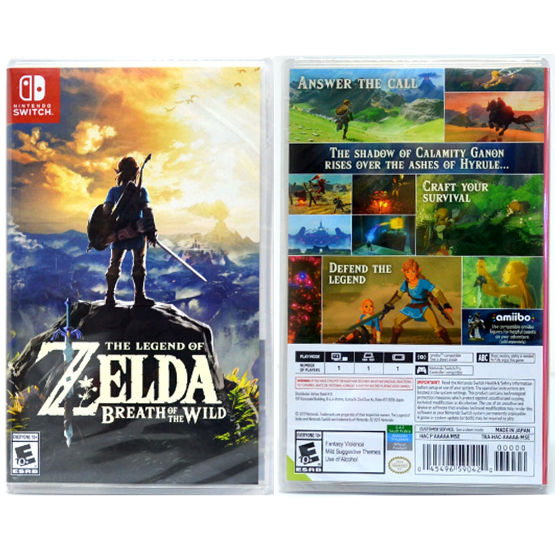 Nintendo Switch Game The Legend of Zelda : Breath of the Wild Zone Asia / English Zelda BOTW