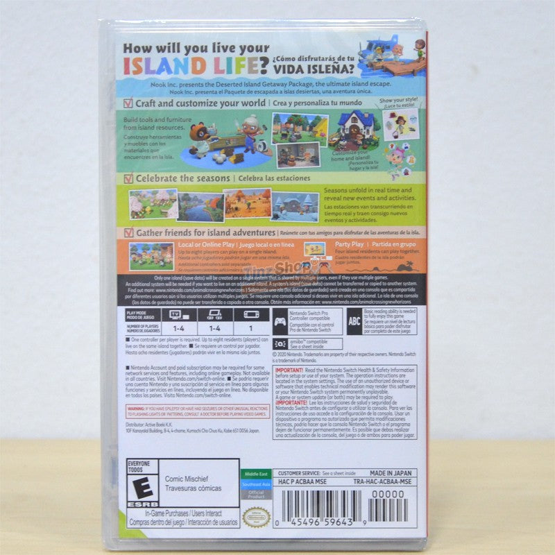 [Must Have] Nintendo Switch Game Animal Crossing New Horizons  แผ่นเกม แอนิมอล ครอสซิ่ง ภาษาอังกฤษ เกมสนุก ขายดี