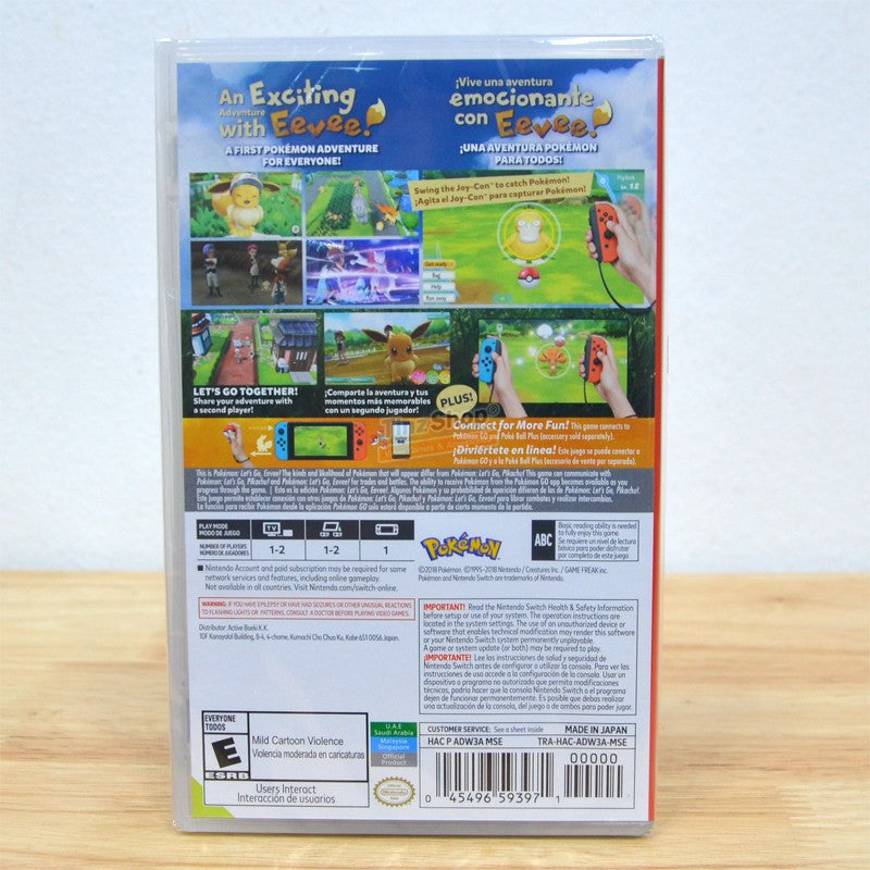 Nintendo switch Game Pokemon Let's Go Eevee  Asia/ENG เกมโปเกมอน ภาค อีวุย