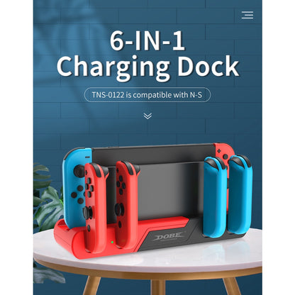 DOBE TNS-0122 6 IN 1 Charging Dock for NINTENDO SWITCH และ Nintendo Switch OLED  (แท่นชาร์จ 6 IN 1)