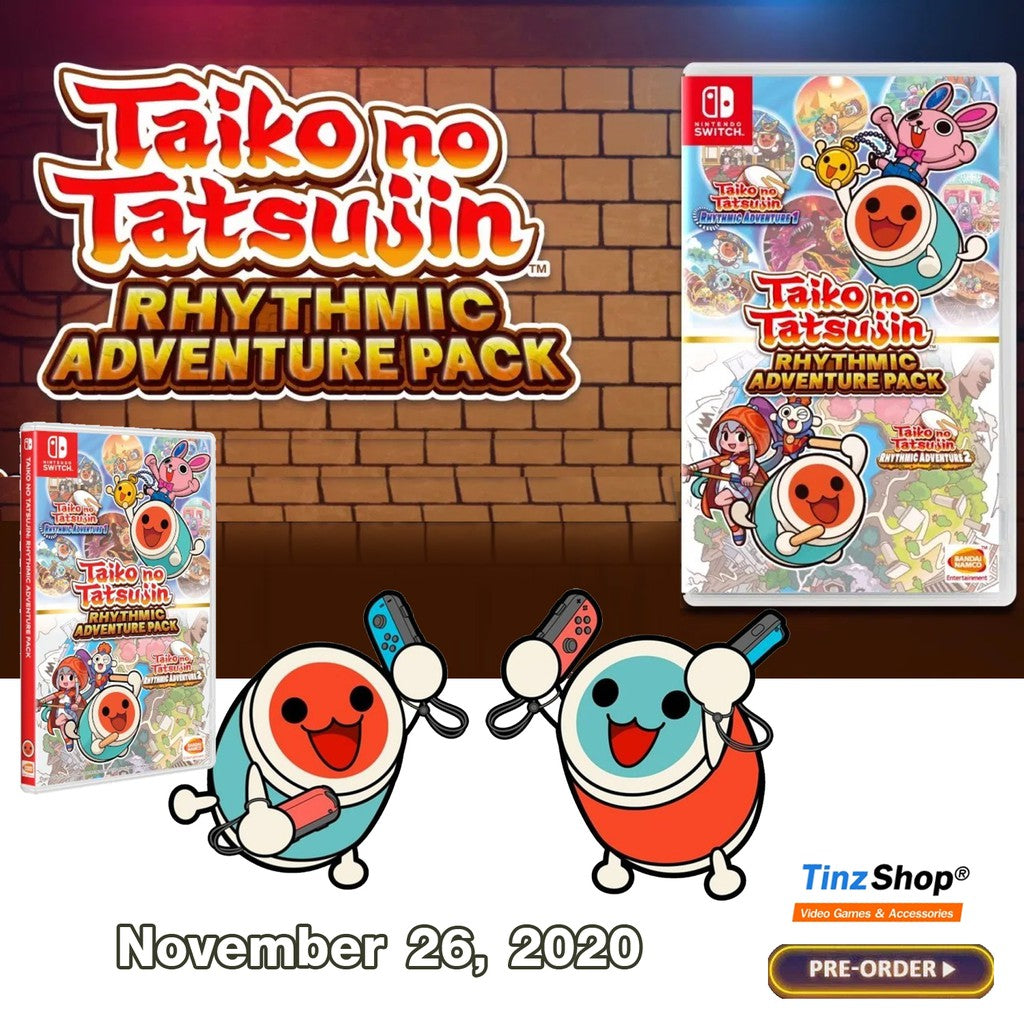 Nintendo Switch Game Taiko no Tatsujin : Rhythmic Adventure Pack Zone Asia Japanese/English