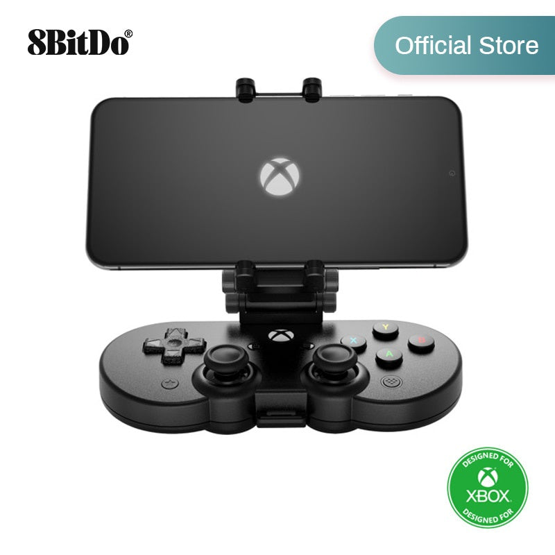 8BitDo SN30 Pro (80DK) จอยไร้สายไม่มีขา สีดำ สำหรับ Xbox Controller Android/PC (พร้อมคลิบล็อคโทรศัพท์)