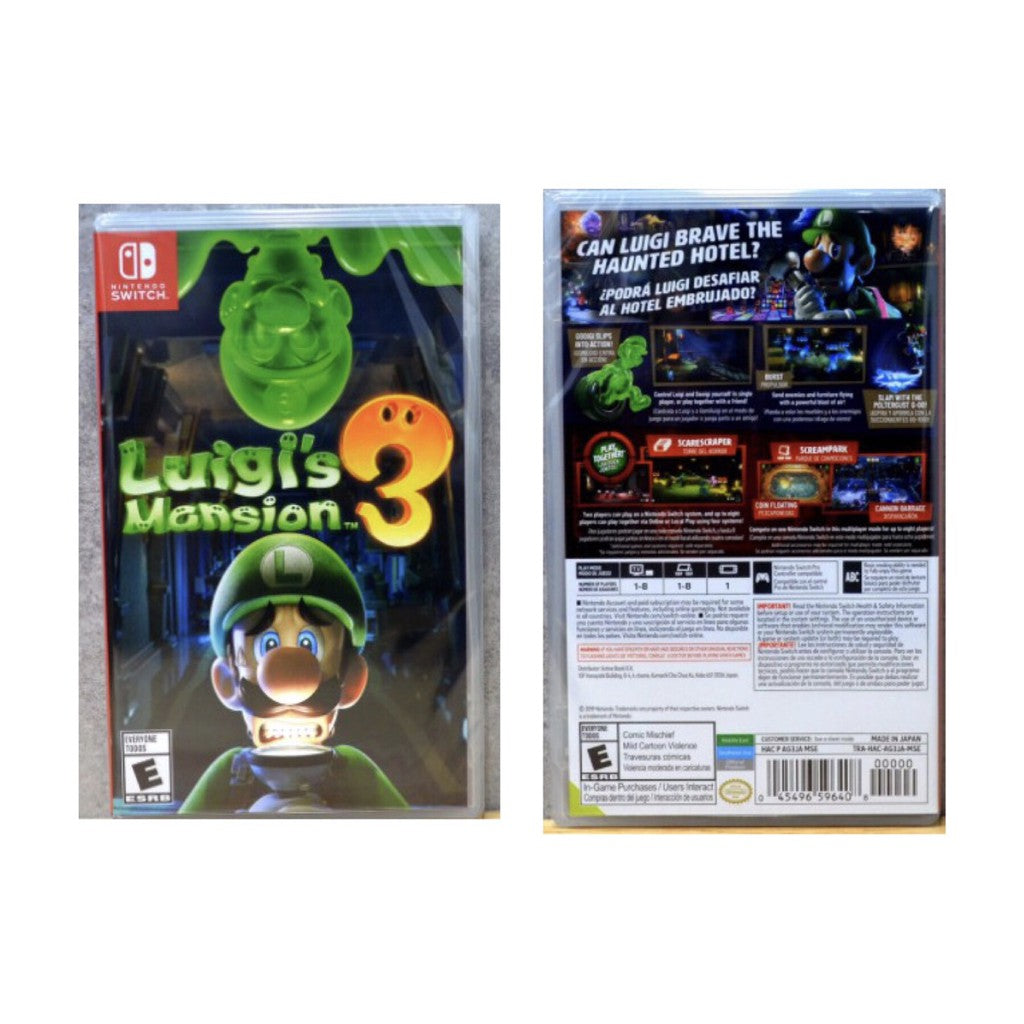 Nintendo Switch Game Luigi's Mansion 3 Asia/English เกมนินเทนโด้