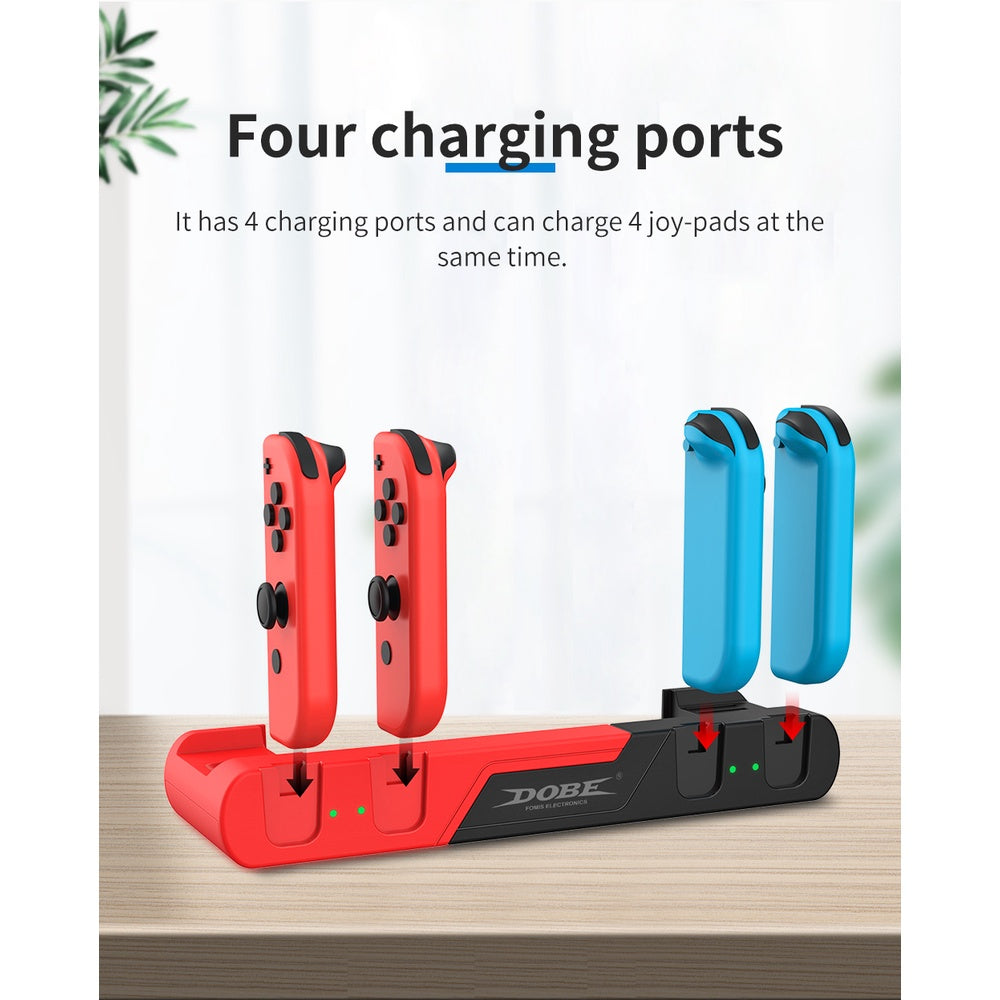 DOBE TNS-0122 6 IN 1 Charging Dock for NINTENDO SWITCH และ Nintendo Switch OLED  (แท่นชาร์จ 6 IN 1)