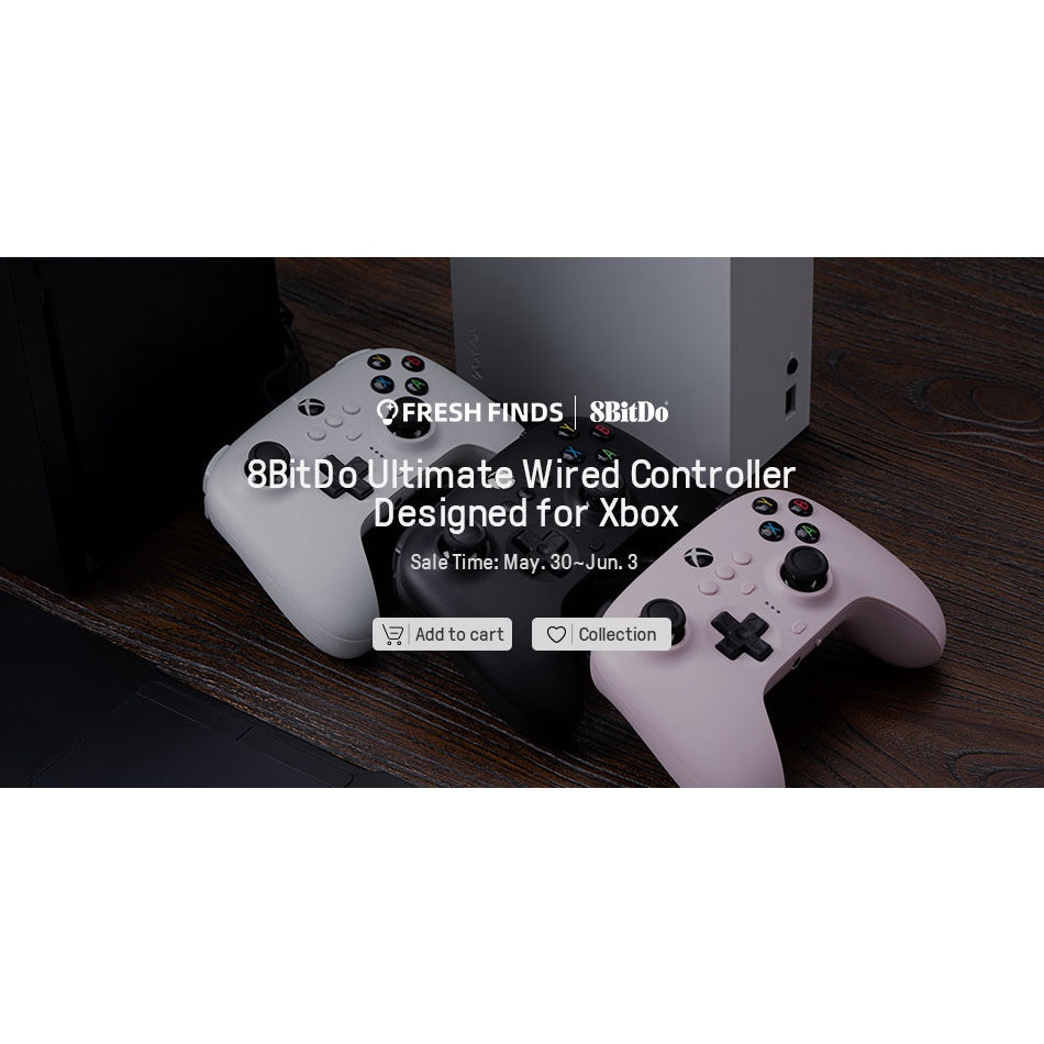 𝟴𝗕𝗶𝘁𝗗𝗼 Pro2 82BB Wired Controller จอยมีสาย สีดำ : Xbox ,X,S Windows10 Gamepad Gaming Controller 8BitDo