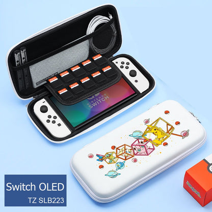 TZ Faverite Games Airfoam Pouch Bag Storage Travel Case กระเป๋าแอร์โฟมลายเกมดัง สำหรับ Nintendo Switch OLED (งานเทียบ)