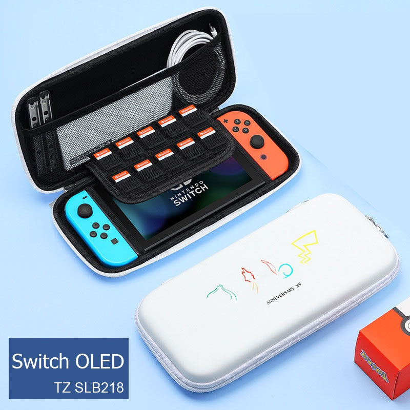 TZ Faverite Games Airfoam Pouch Bag Storage Travel Case กระเป๋าแอร์โฟมลายเกมดัง สำหรับ Nintendo Switch OLED (งานเทียบ)