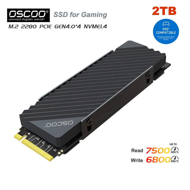 OSCOO ON1000PRO SSD PS5 m.2 NVMe Gen4 M.2 2280 PCIe 4.0 with