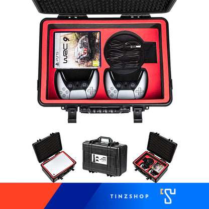 DEVASO 1110063 กระเป๋า PS5 กันกระแทก Hard Case Hardbox สีดำ สำหรับ PS5 กันน้ำสำหรับทั้ง PS5รุ่นใส่แผ่น และ PS5รุ่นดิจิตอล